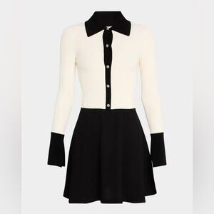 Alice & Olivia Trevor Mixed Media Dress